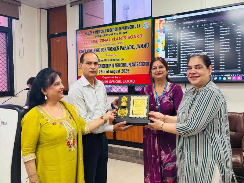 Prestigious Award by Directorate of Ayush