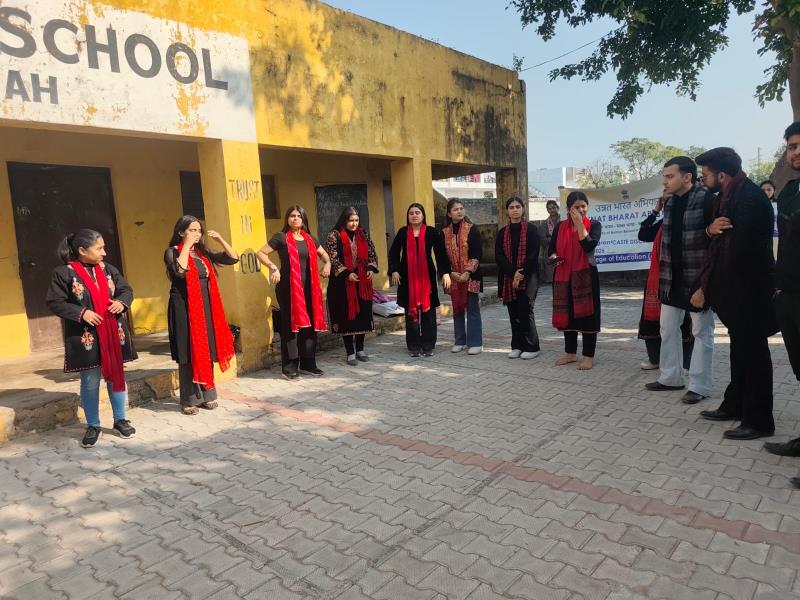 Nukkad Natak under Unnat Bharat Abhiyan at Nougran Village
