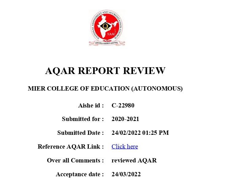 MIER College of Education